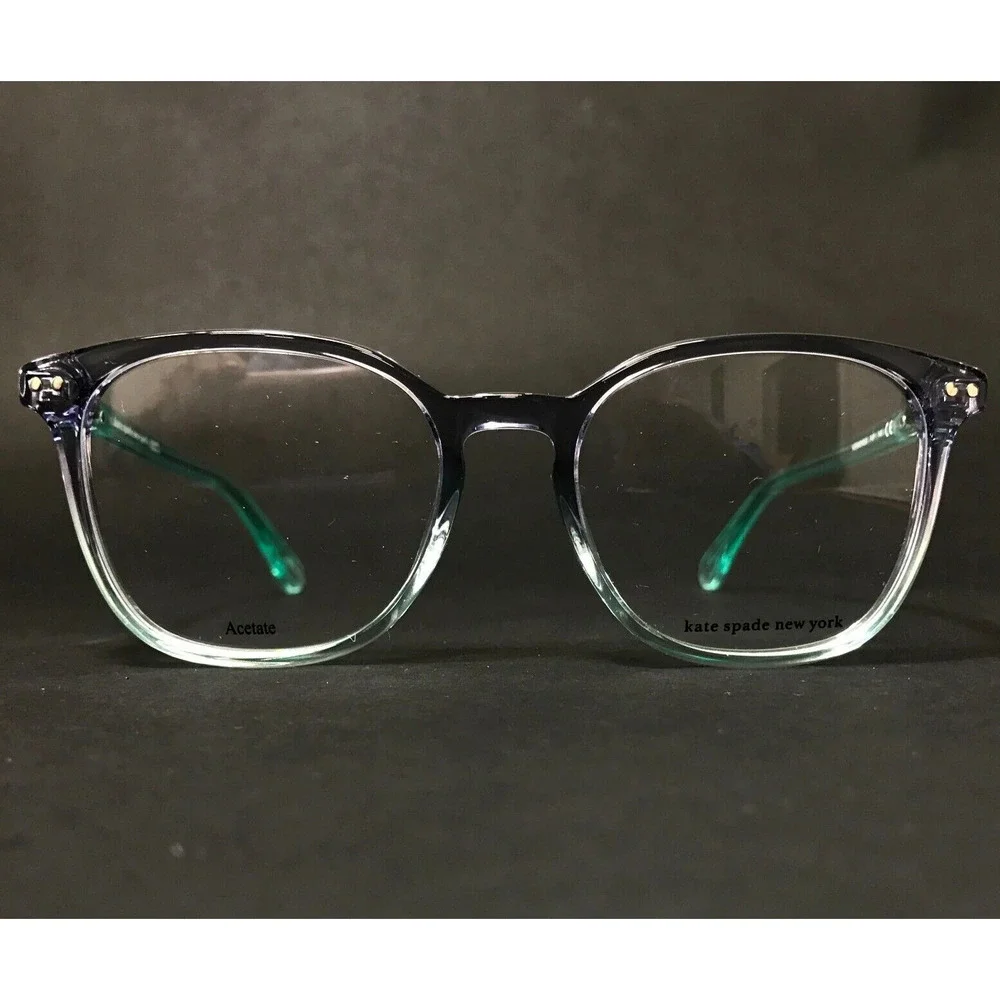 Kate Spade Eyeglasses Frames HERMIONE/G PJP Clear Gray Green Square 52-18-140 - Picture 2 of 11